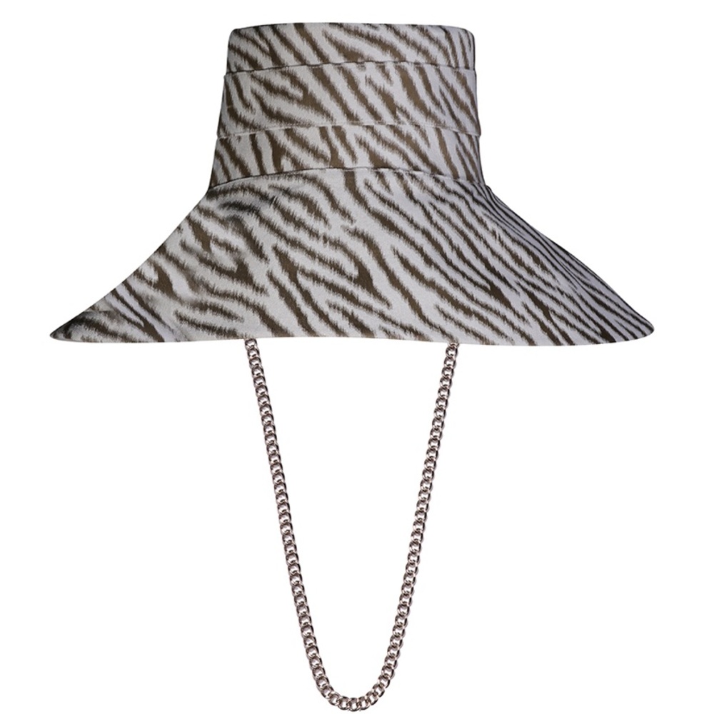 SOLEIL BUCKET ZEBRA HAT